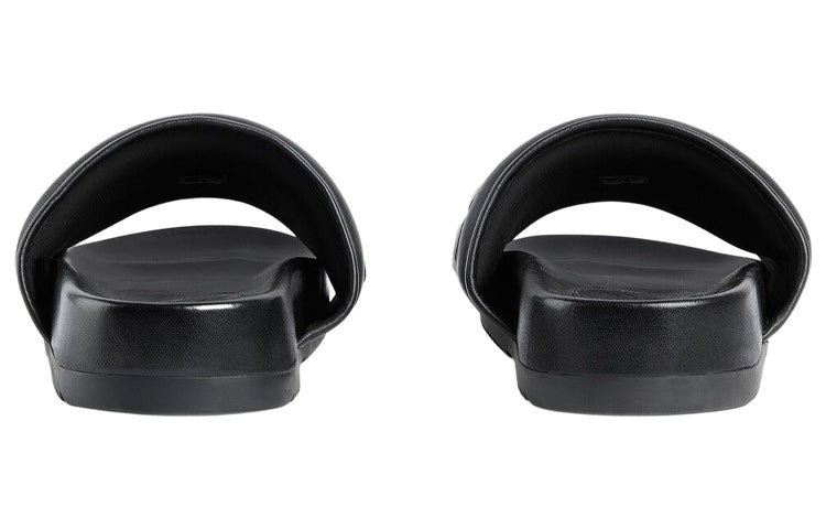 Gucci Sideline Rubber Logo Slide 'Black Leather' 742009-AABYM-1347 - 4