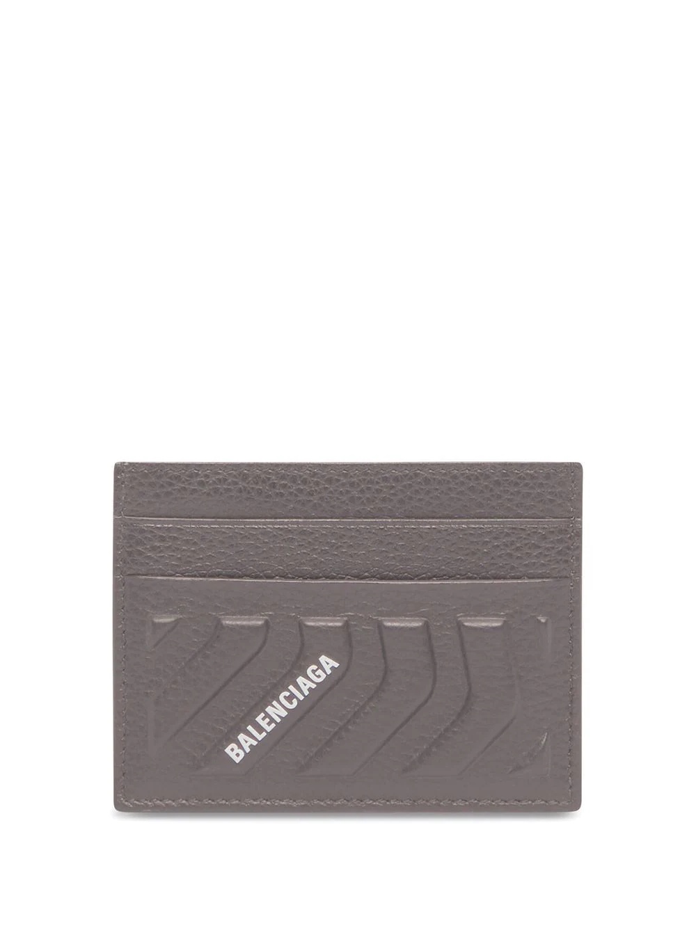 embossed leather cardholder - 1