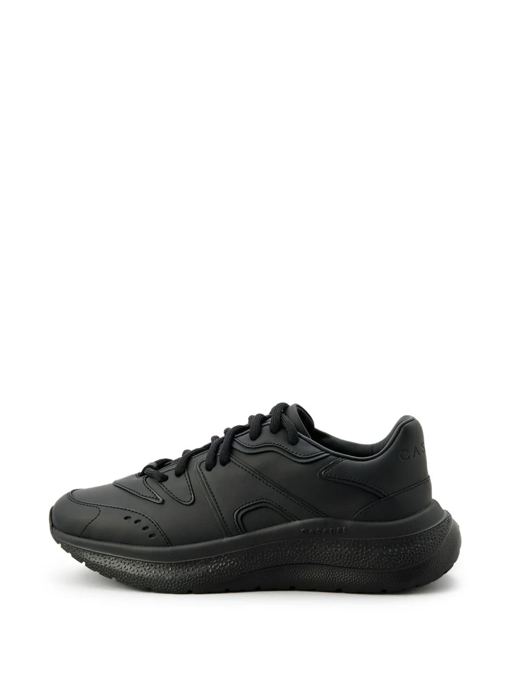 lace-up platform sneakers - 1