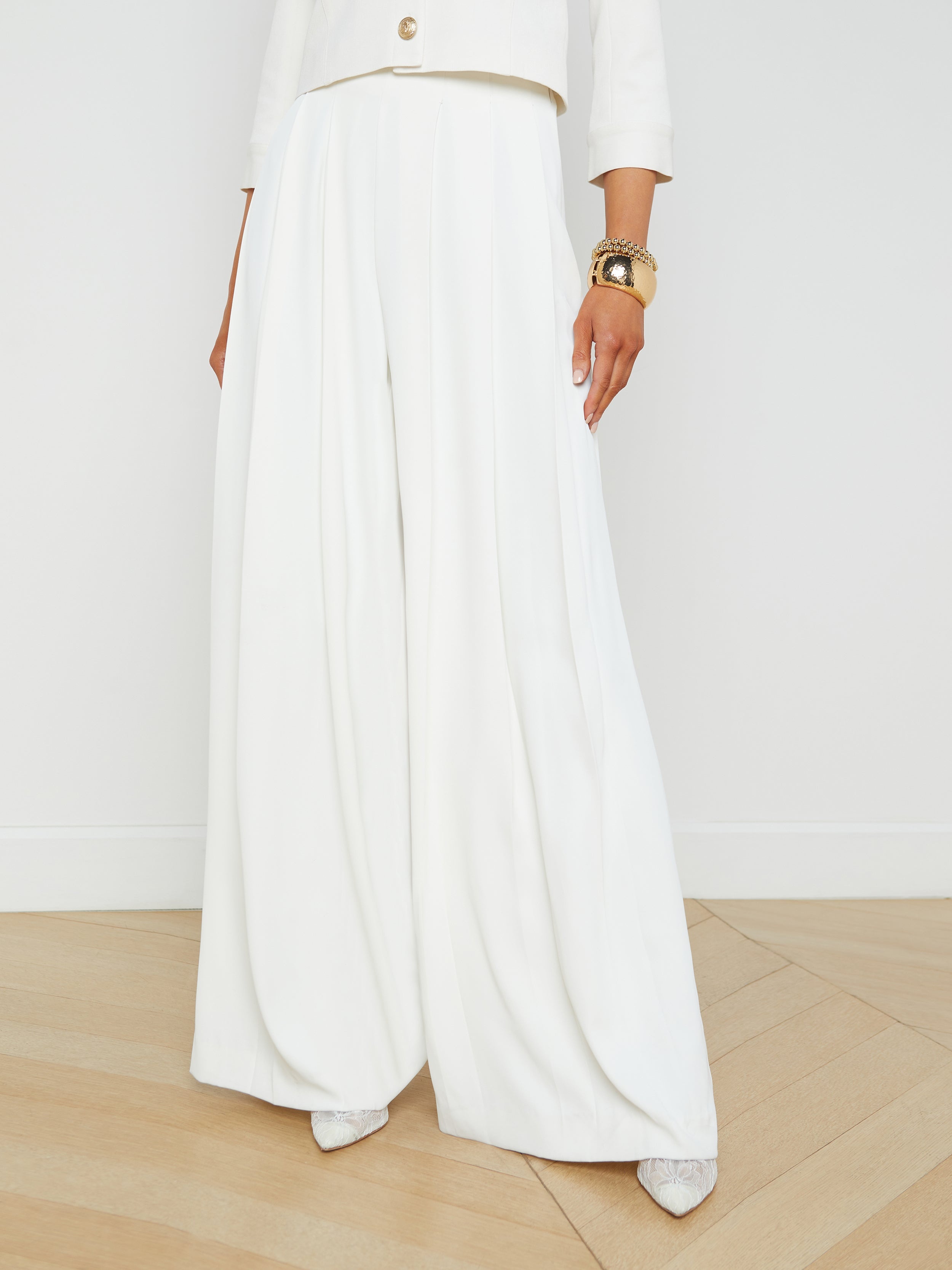Nova Pleated Wide-Leg Pant - 3