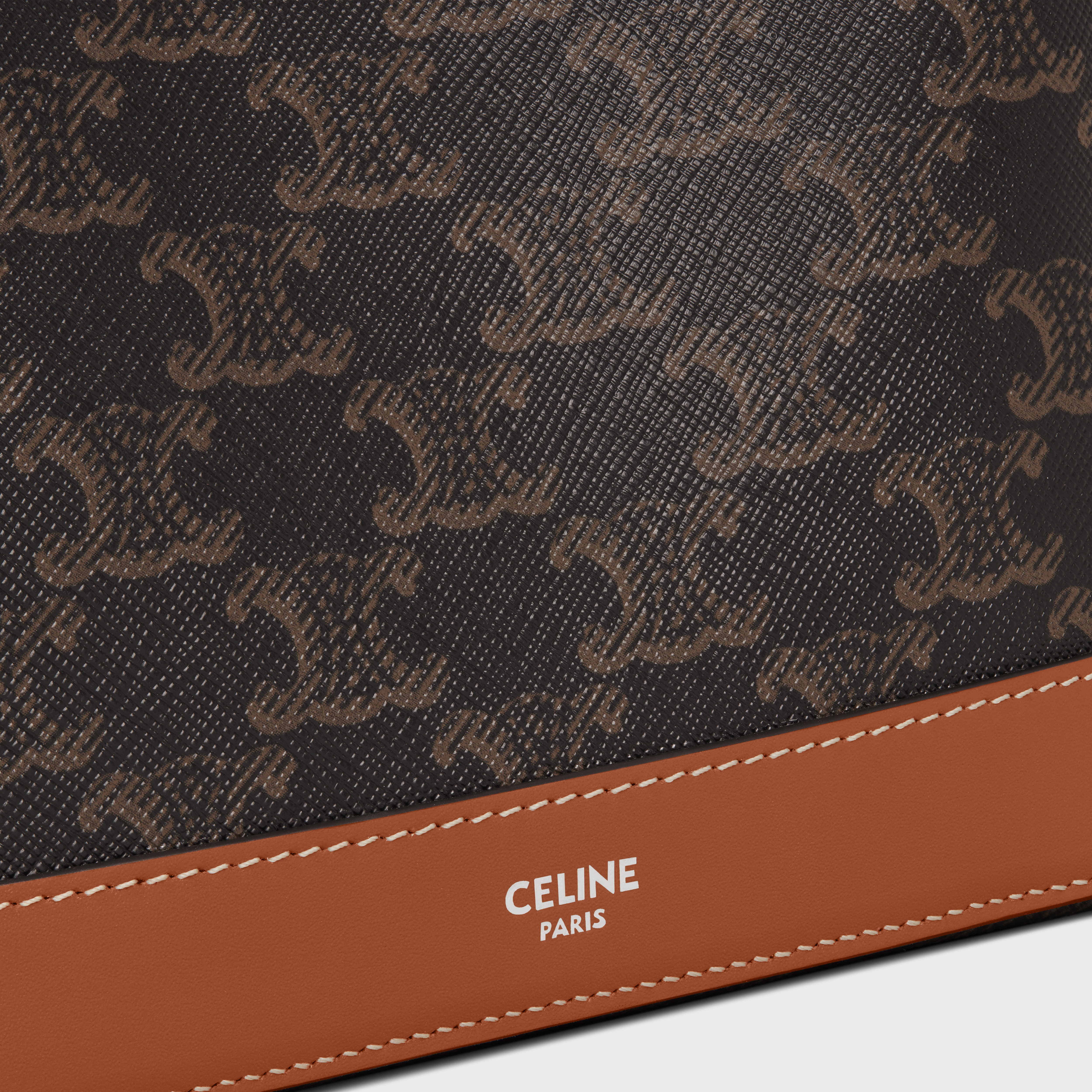 Bucket in Triomphe canvas and calfskin - 4