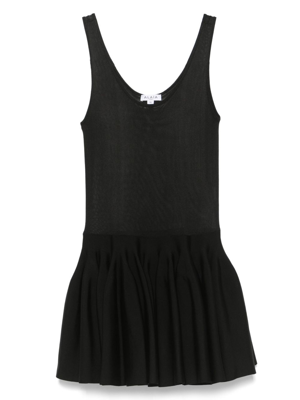knitted godet mini dress - 1