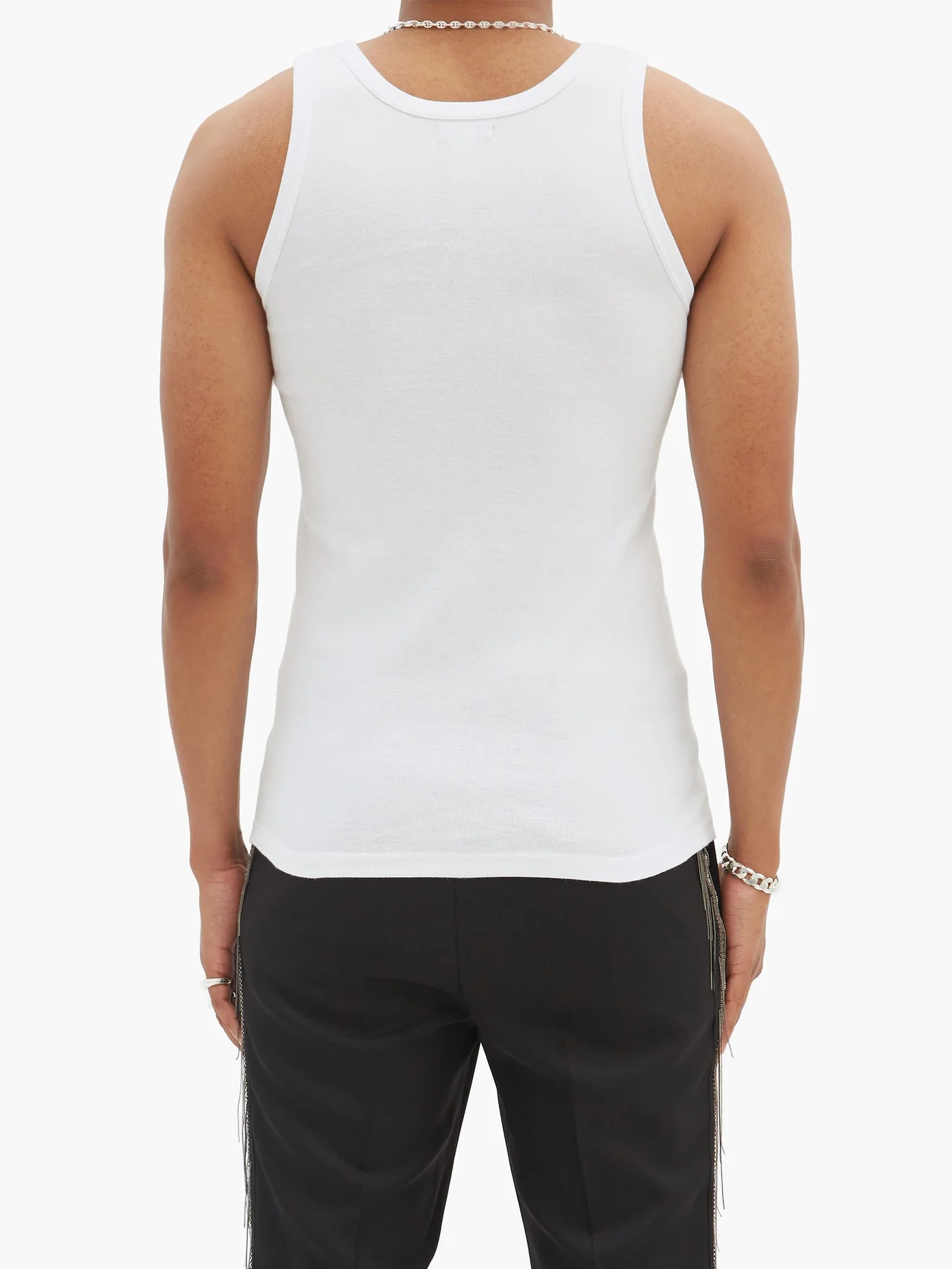 Logo-print cotton tank top - 5