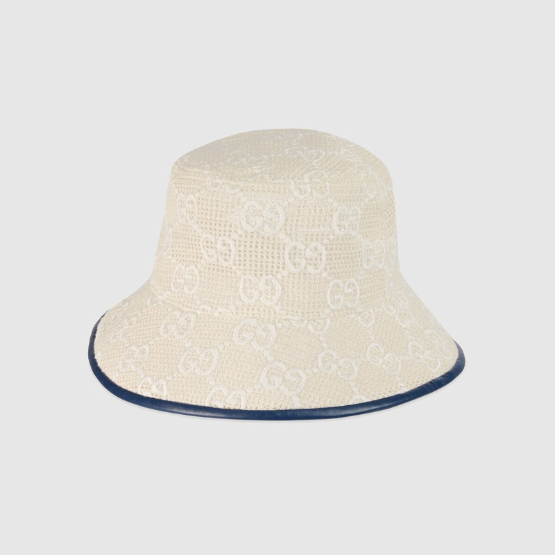 GG embroidered cotton bucket hat 1