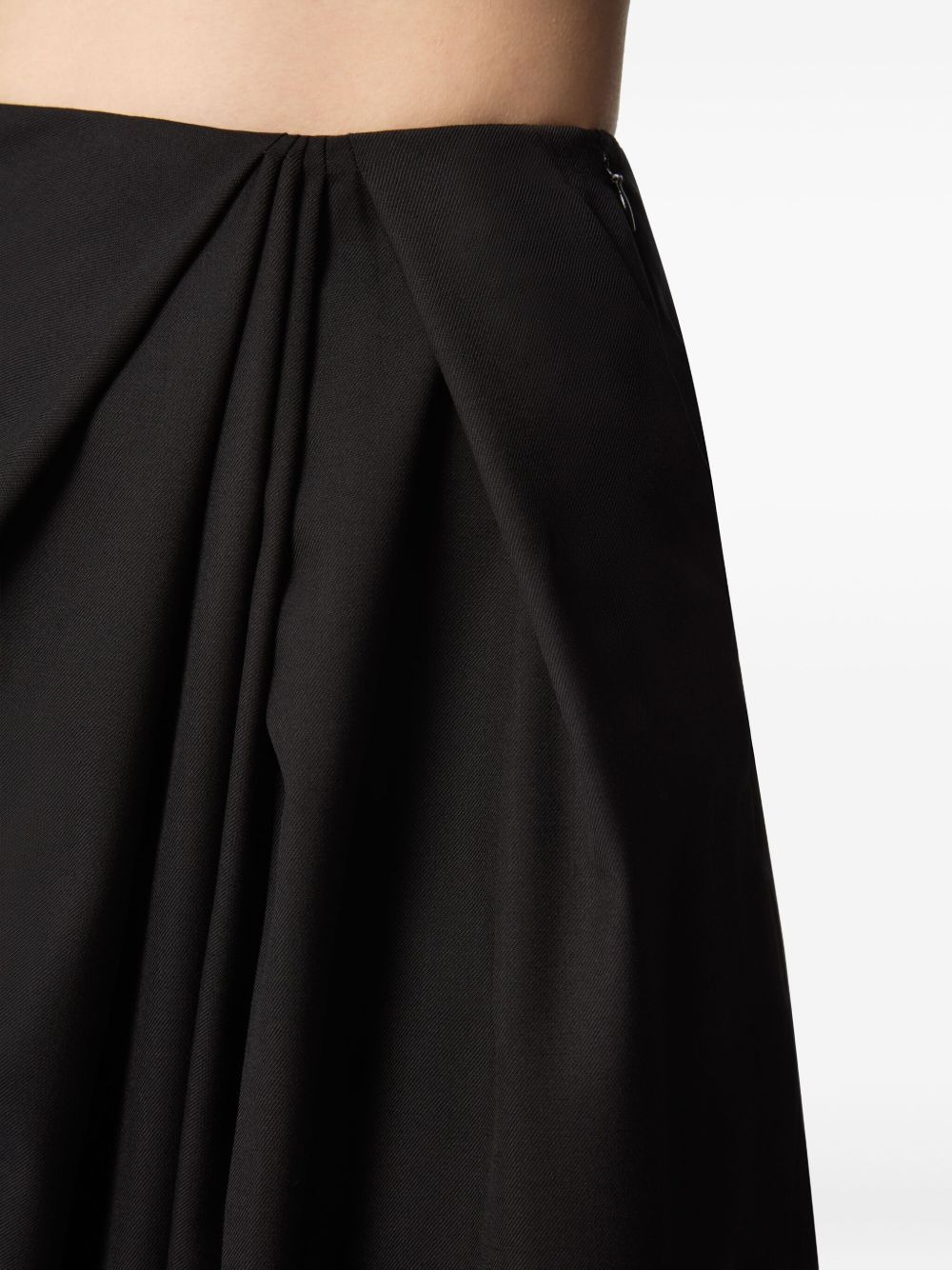 draped wool trousers - 5