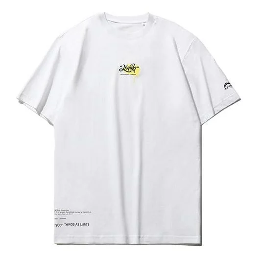 Li-Ning Short Sleeve Skateboard Tee 'White' AHSR079-1 - 1