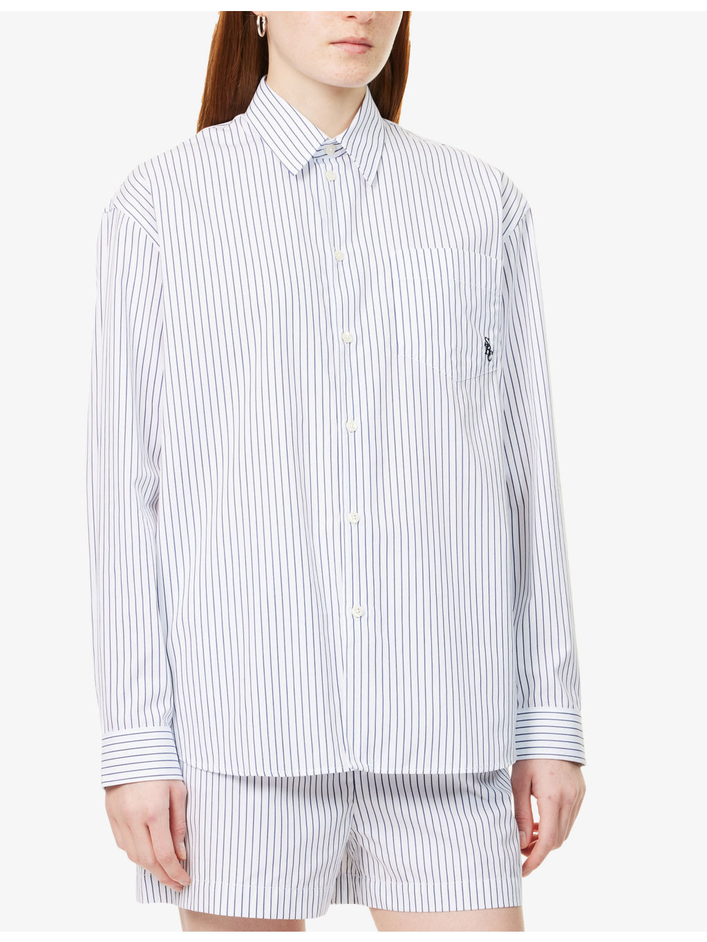 Striped Oversized Cotton-Poplin Shirt - 3