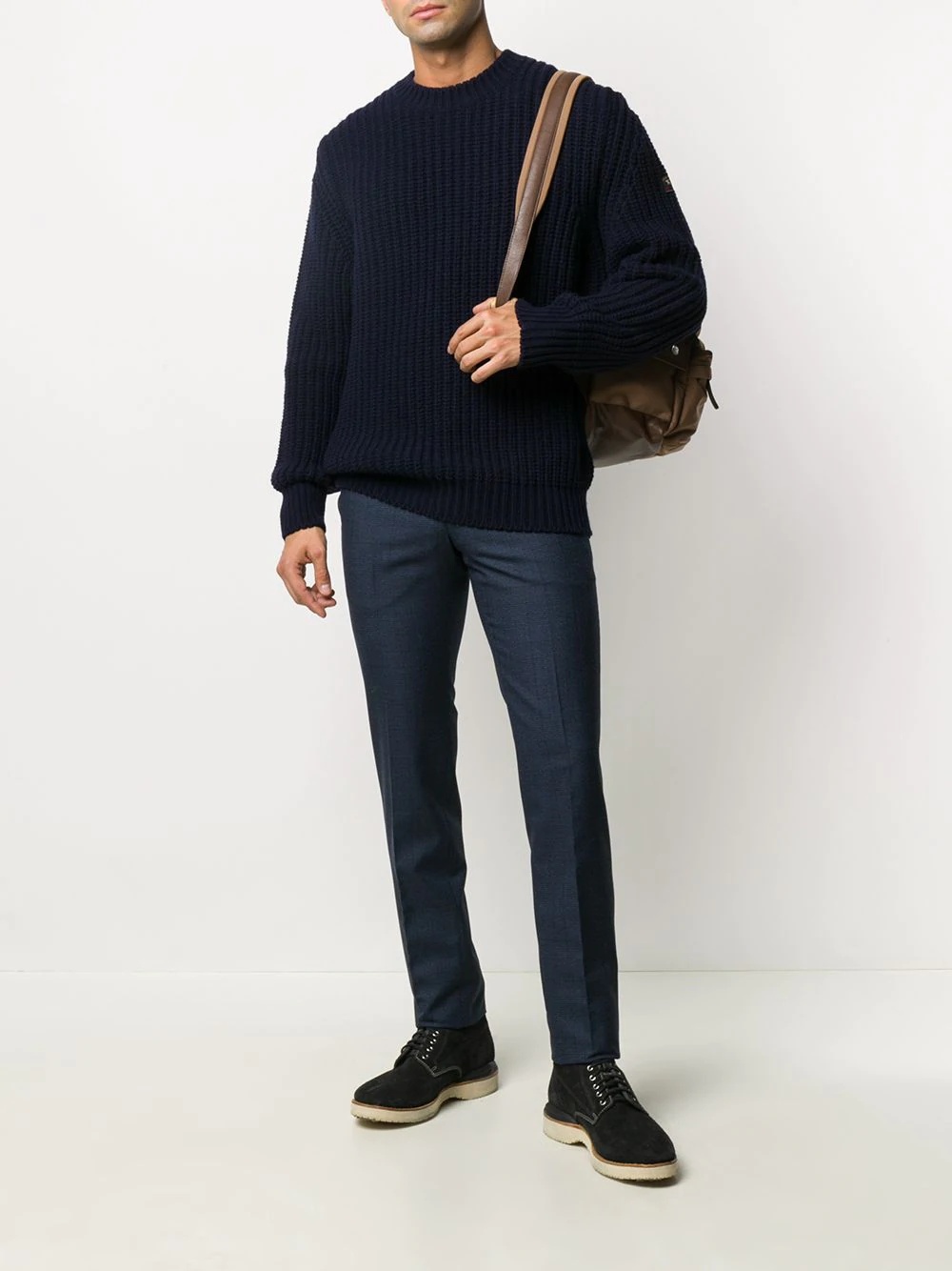 ribbed knit jumper - 2