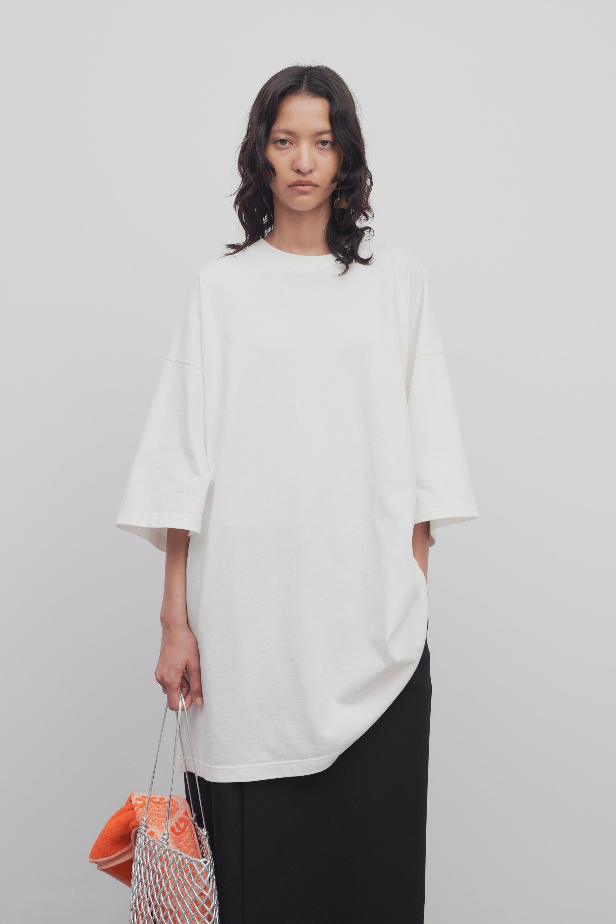 抜け感エリート【THE ROW】大人ミニマル Kabira Top ホワイト Kabira top | The Row | OTTODISANPIETRO