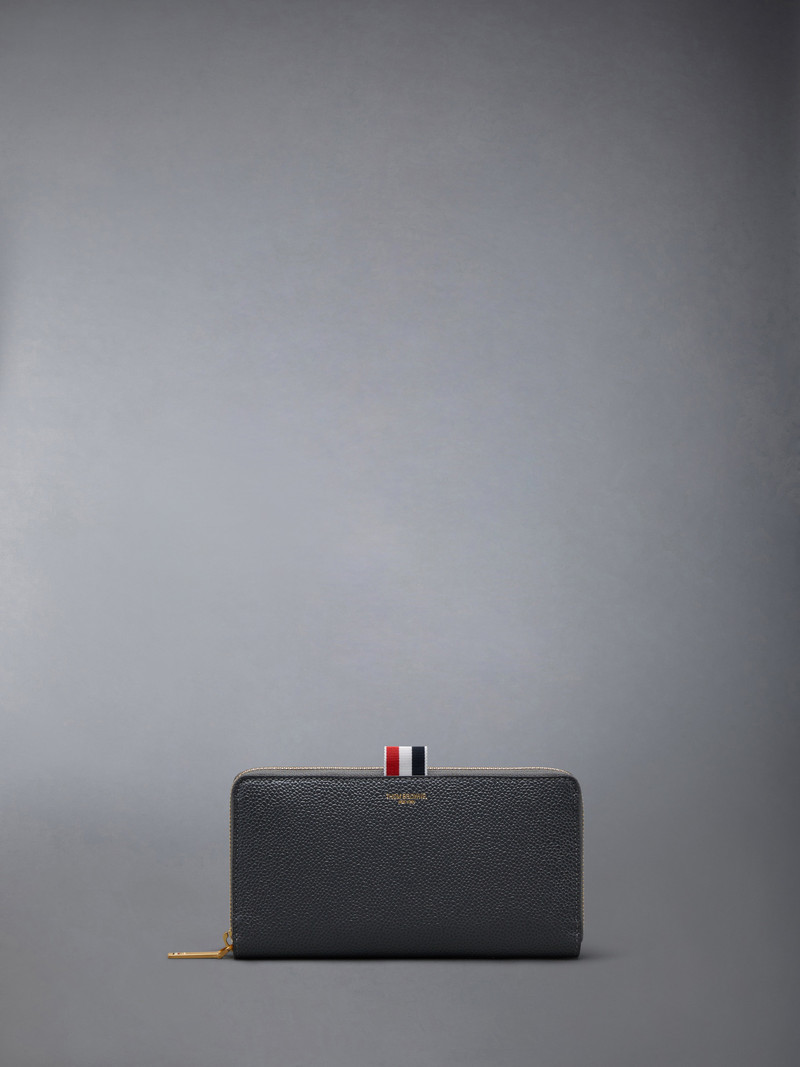 PEBBLE GRAIN SLIM LONG ZIPAROUND PURSE 1