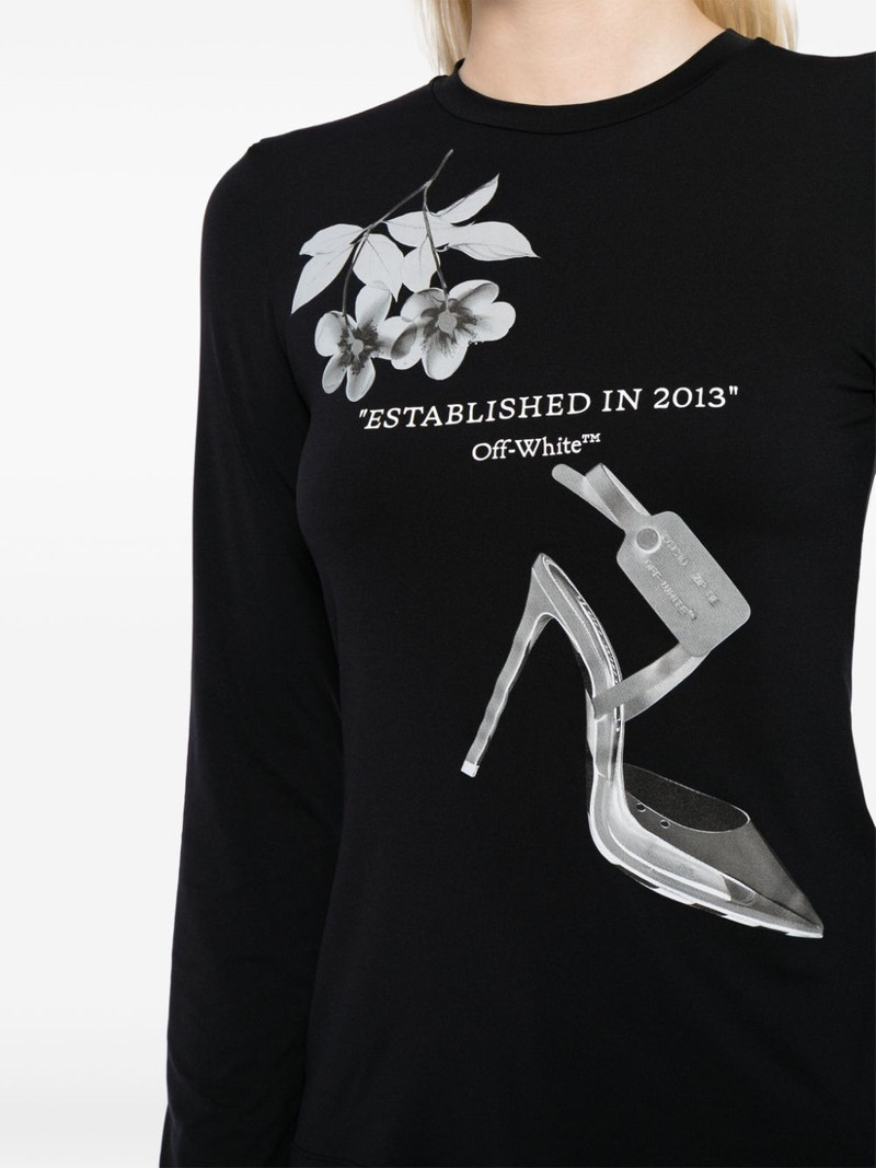 X-Ray-print longs-sleeve T-shirt 5