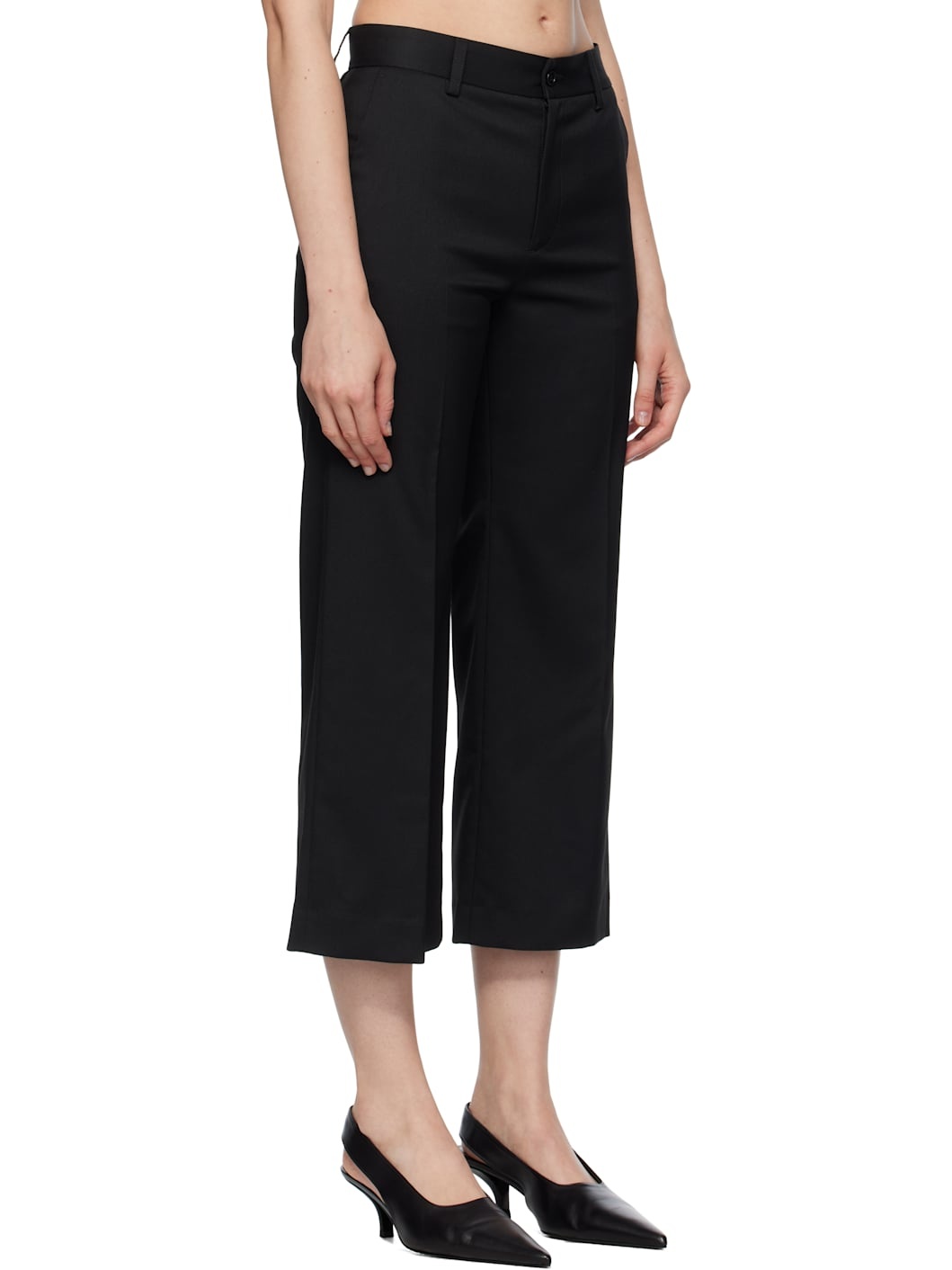 Black Tailoring Blend Trousers - 2