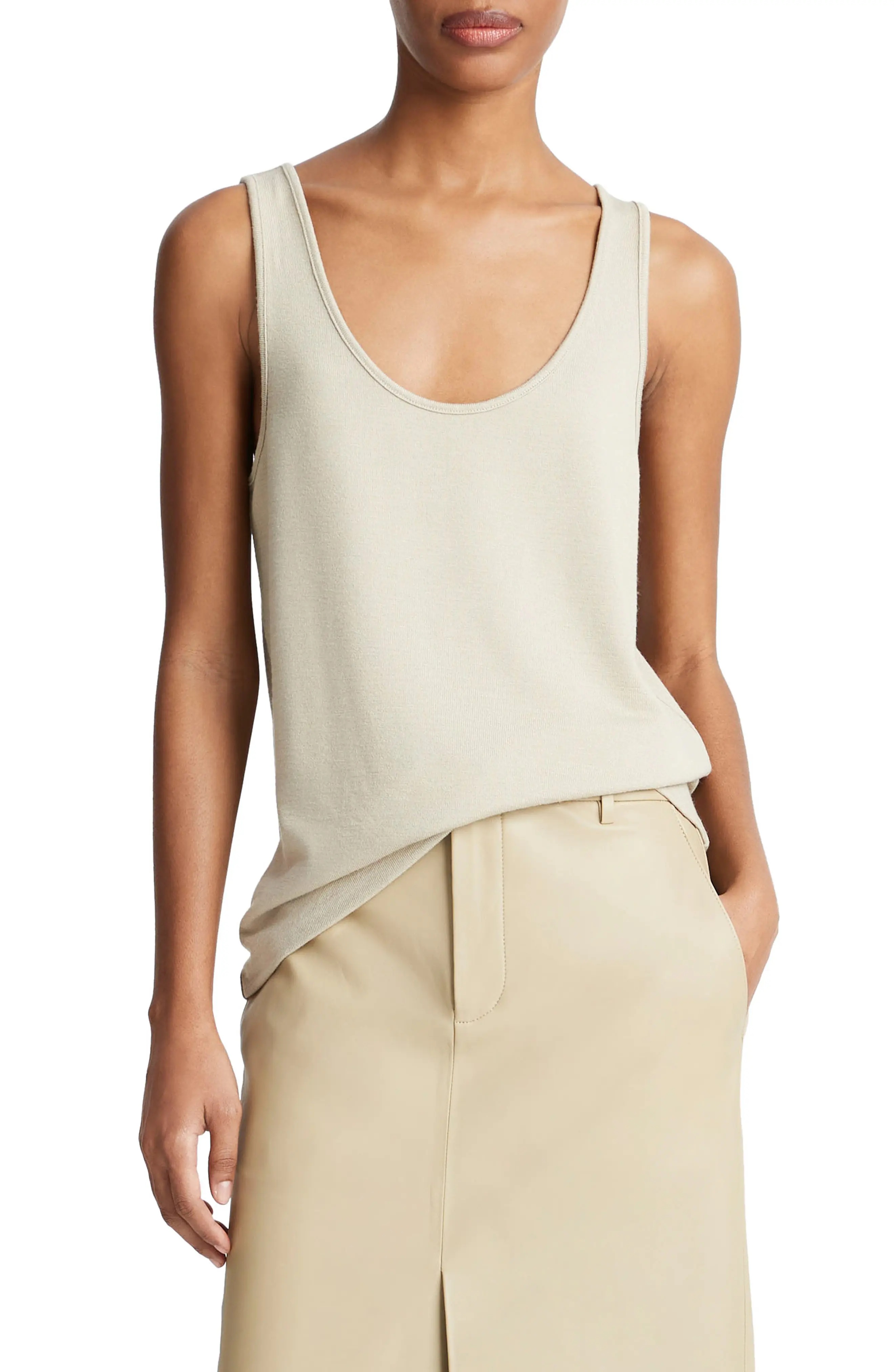 Relaxed Scoop Neck Tank - 1