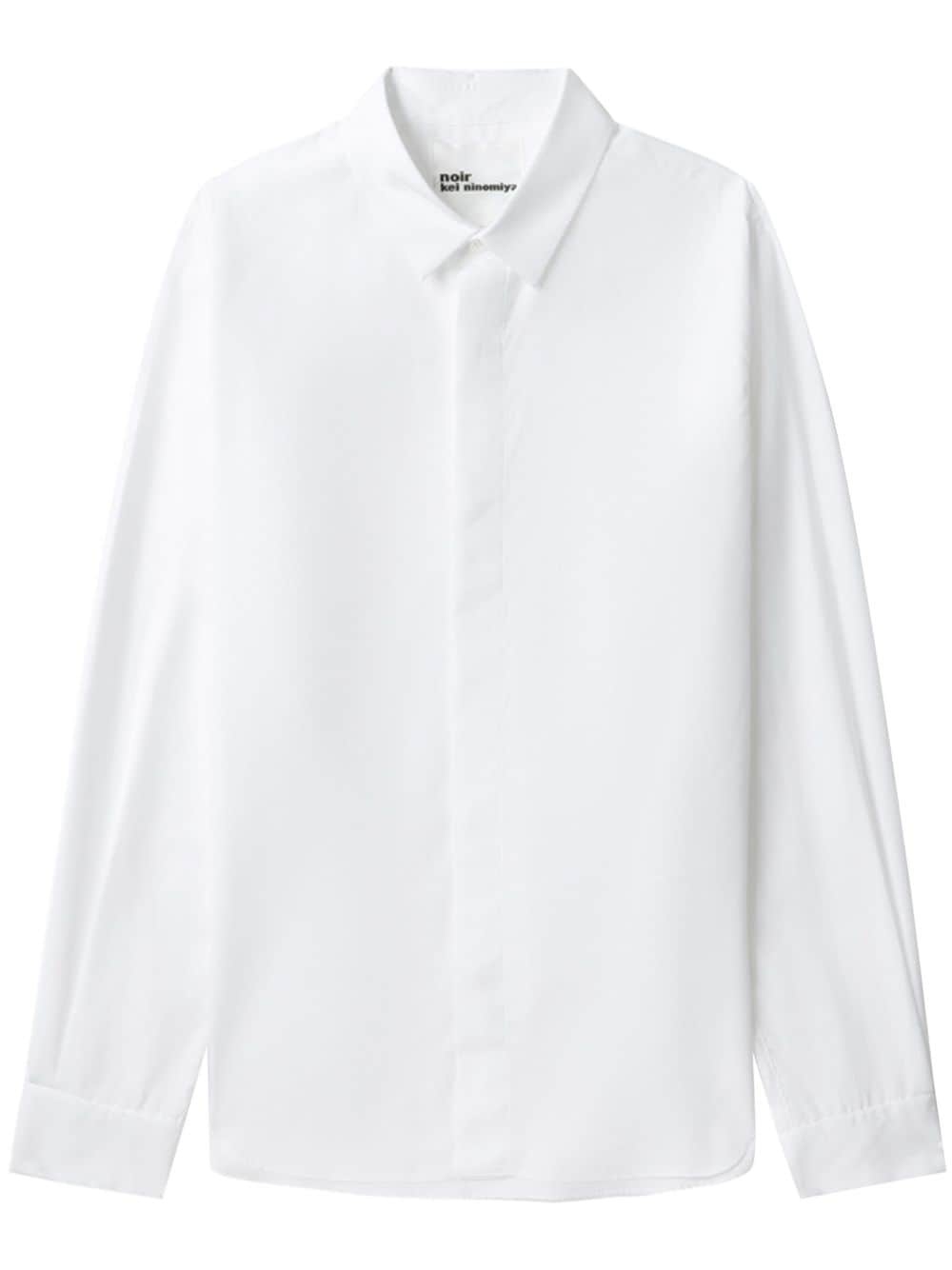 Noir Kei Ninomiya long-sleeve cotton shirt | REVERSIBLE