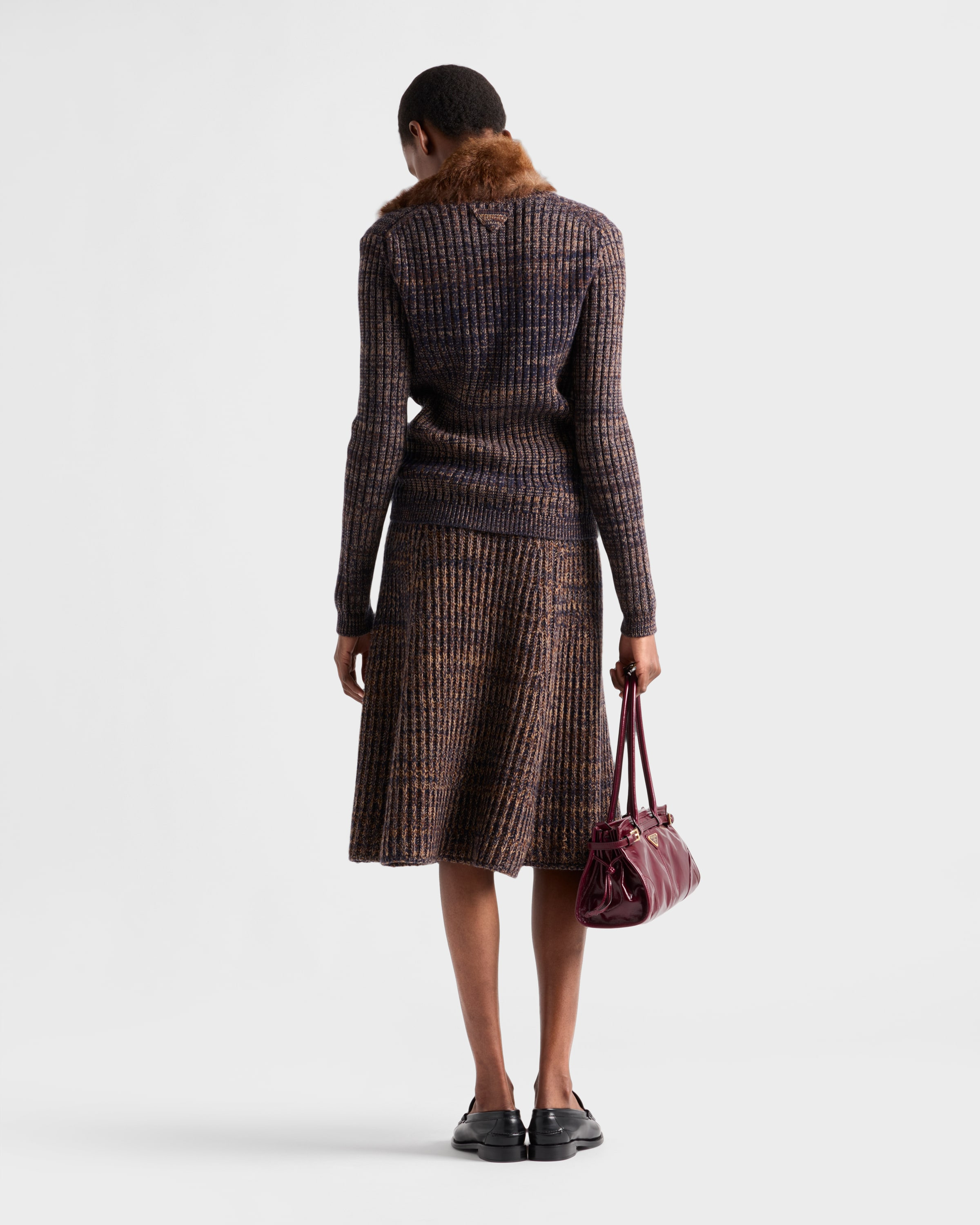 Wool and cashmere knit skirt - 5