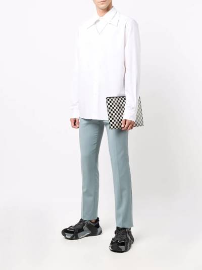 Valentino spread-collar cotton-poplin shirt outlook