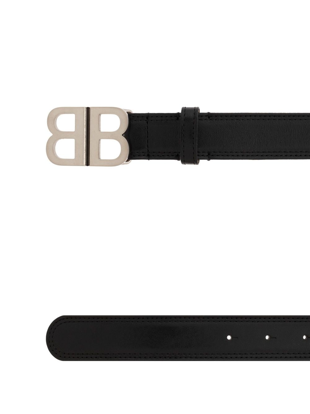 logo-buckle belt - 2
