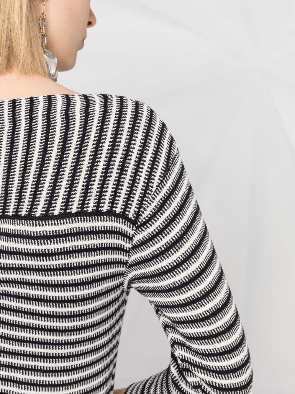 striped knit jumper - 3