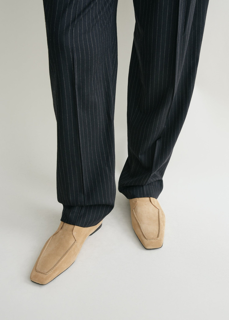 Tailored pinstriped trousers navy 6
