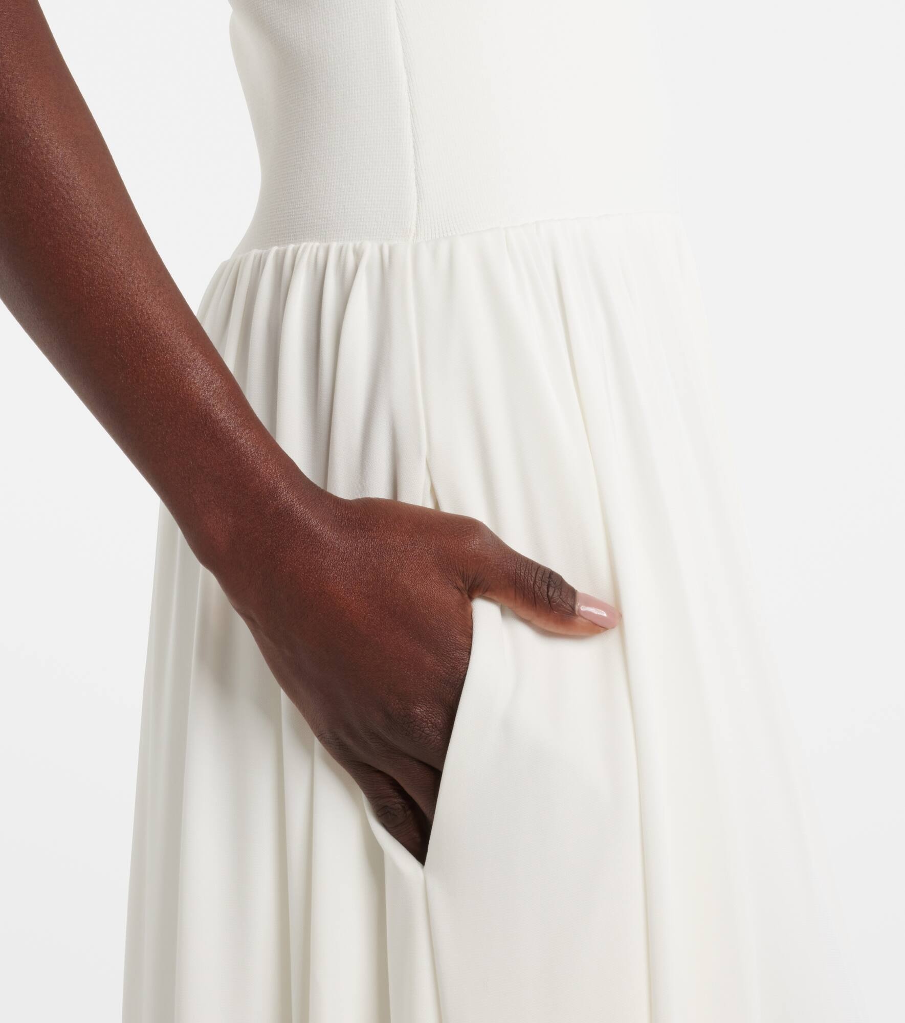 Amarantha draped jersey maxi dress - 5