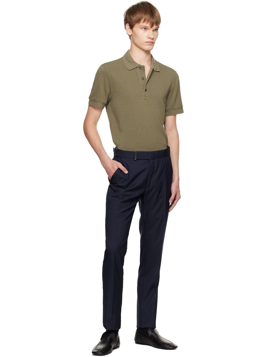 Khaki Piquet Polo - 5