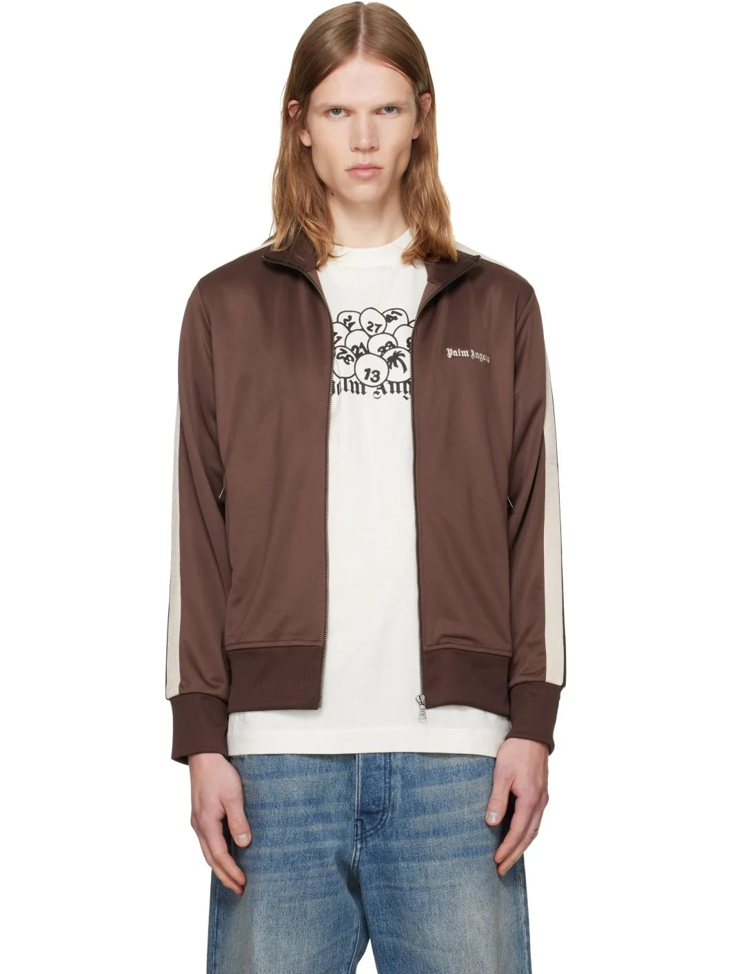Brown Classic Logo Track Jacket - 1