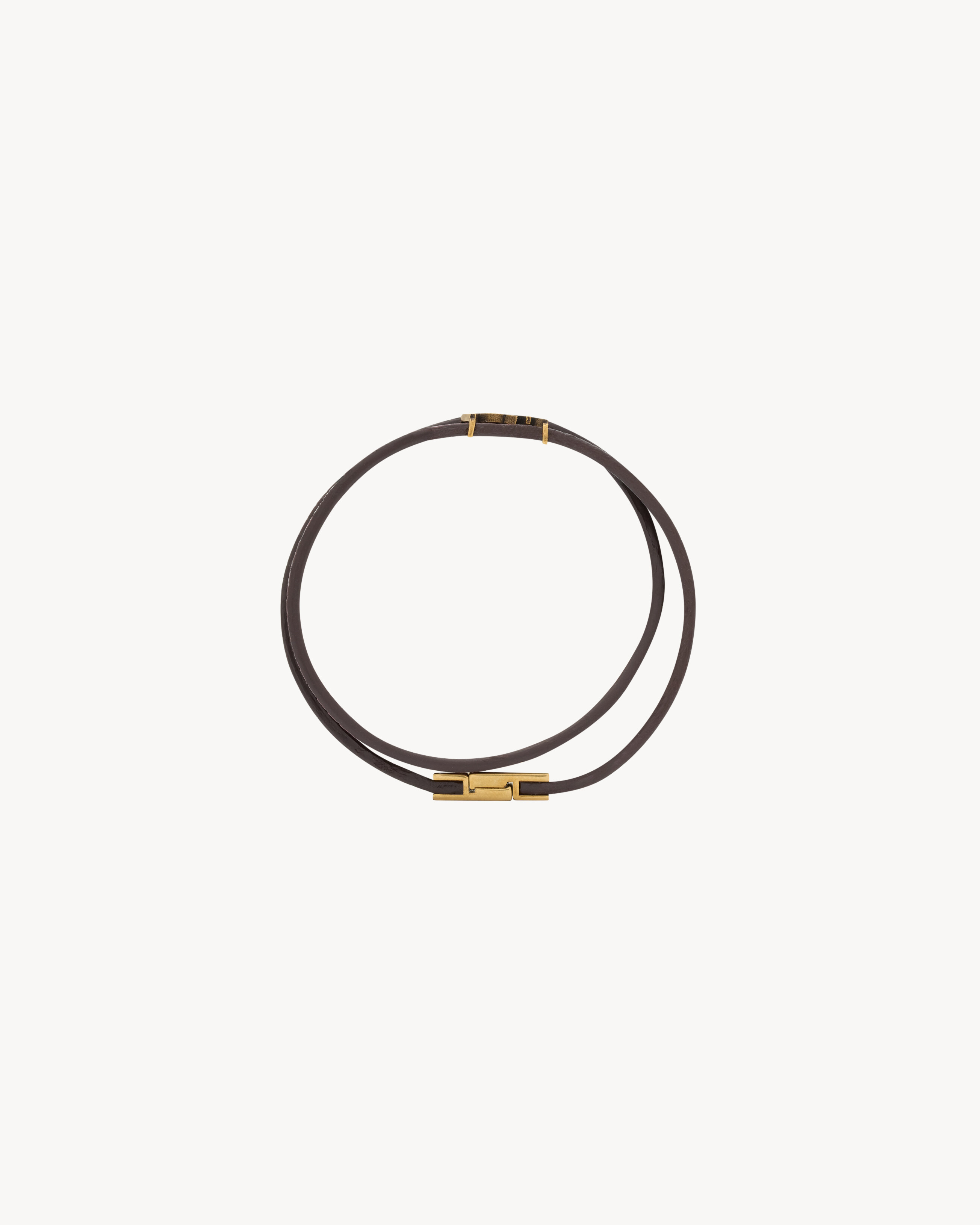 CASSANDRE DOUBLE-WRAP BRACELET IN LEATHER - 3