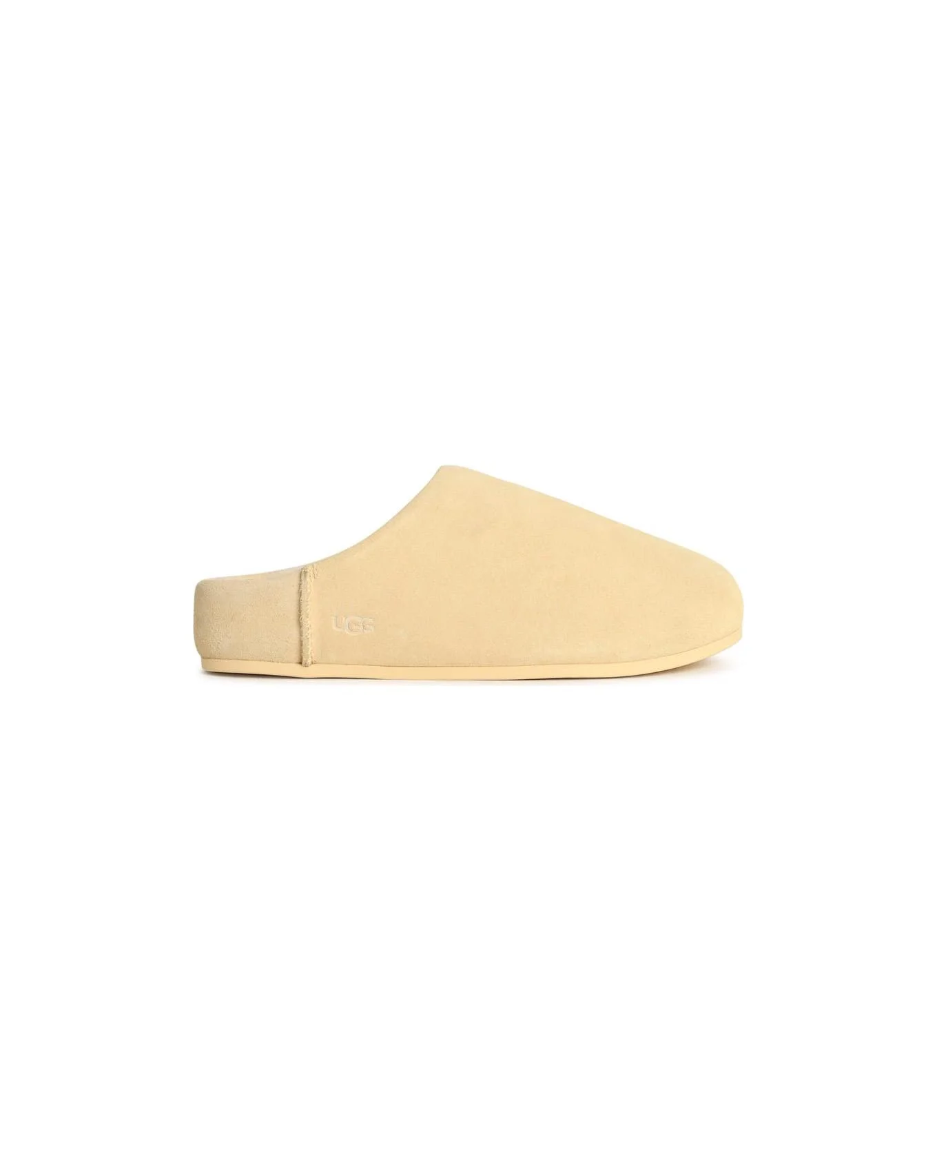 'elea Slip-on' Cream Leather Slippers - 1