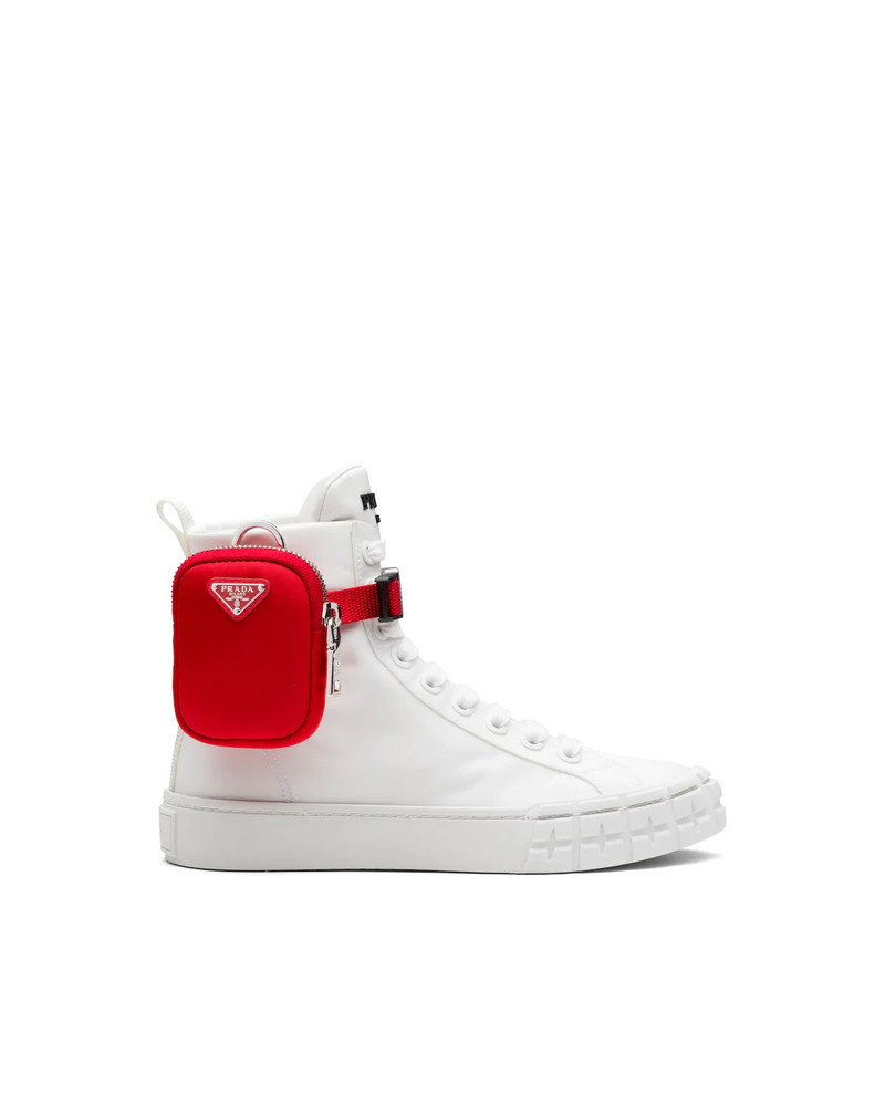 Prada Wheel Re-Nylon Gabardine high-top sneakers outlook