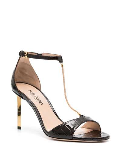 TOM FORD 85mm chain-embellished sandals outlook