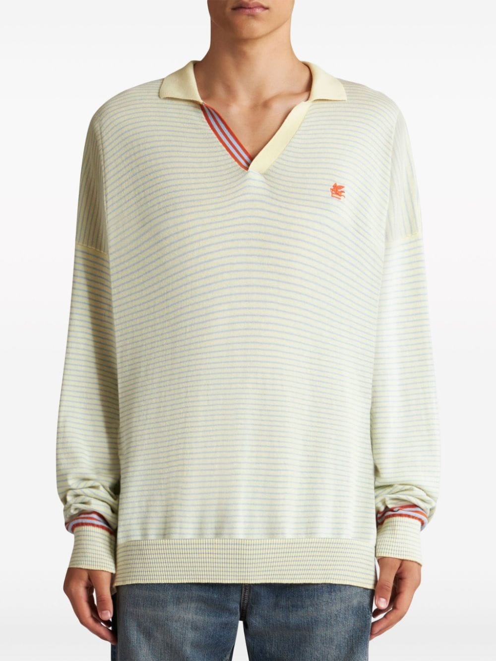 Pegaso striped polo shirt - 3