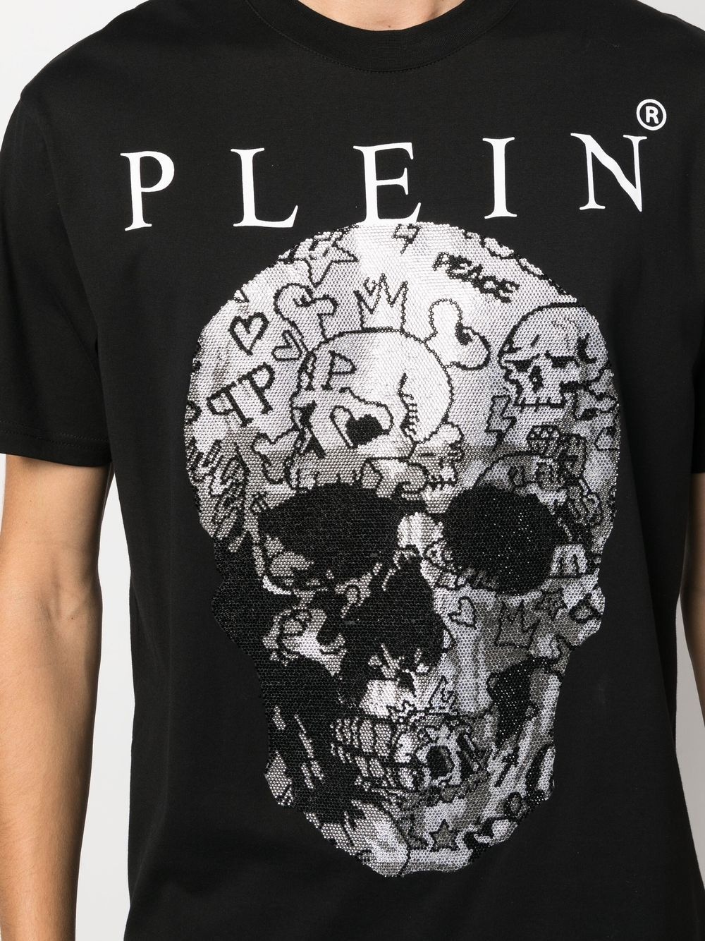 Skull print short-sleeve T-shirt - 5