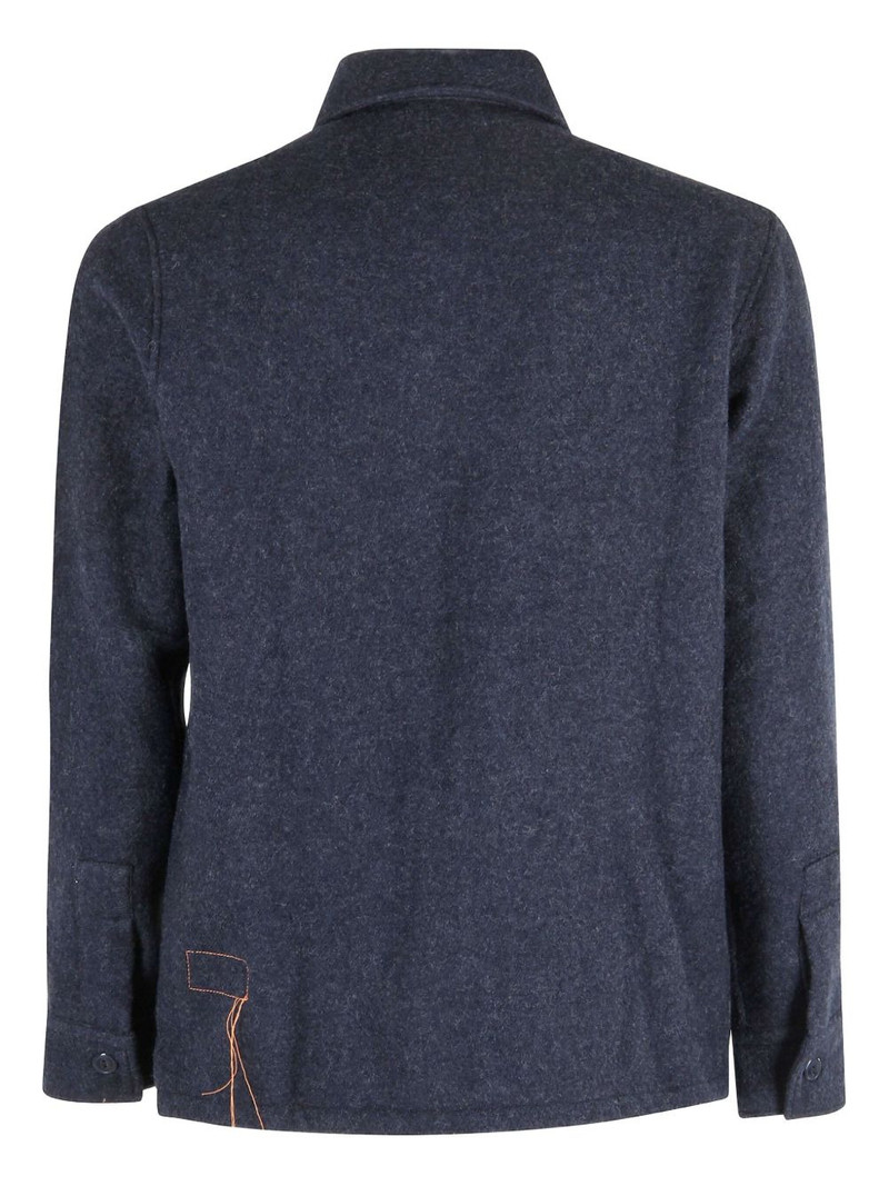 FORTELA front-pockets wool shirt jacket outlook