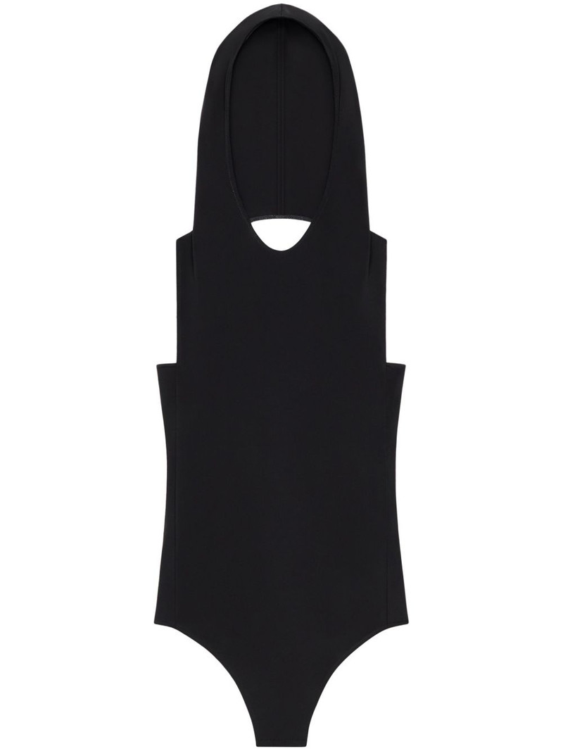 Illusion hooded bodysuit 1