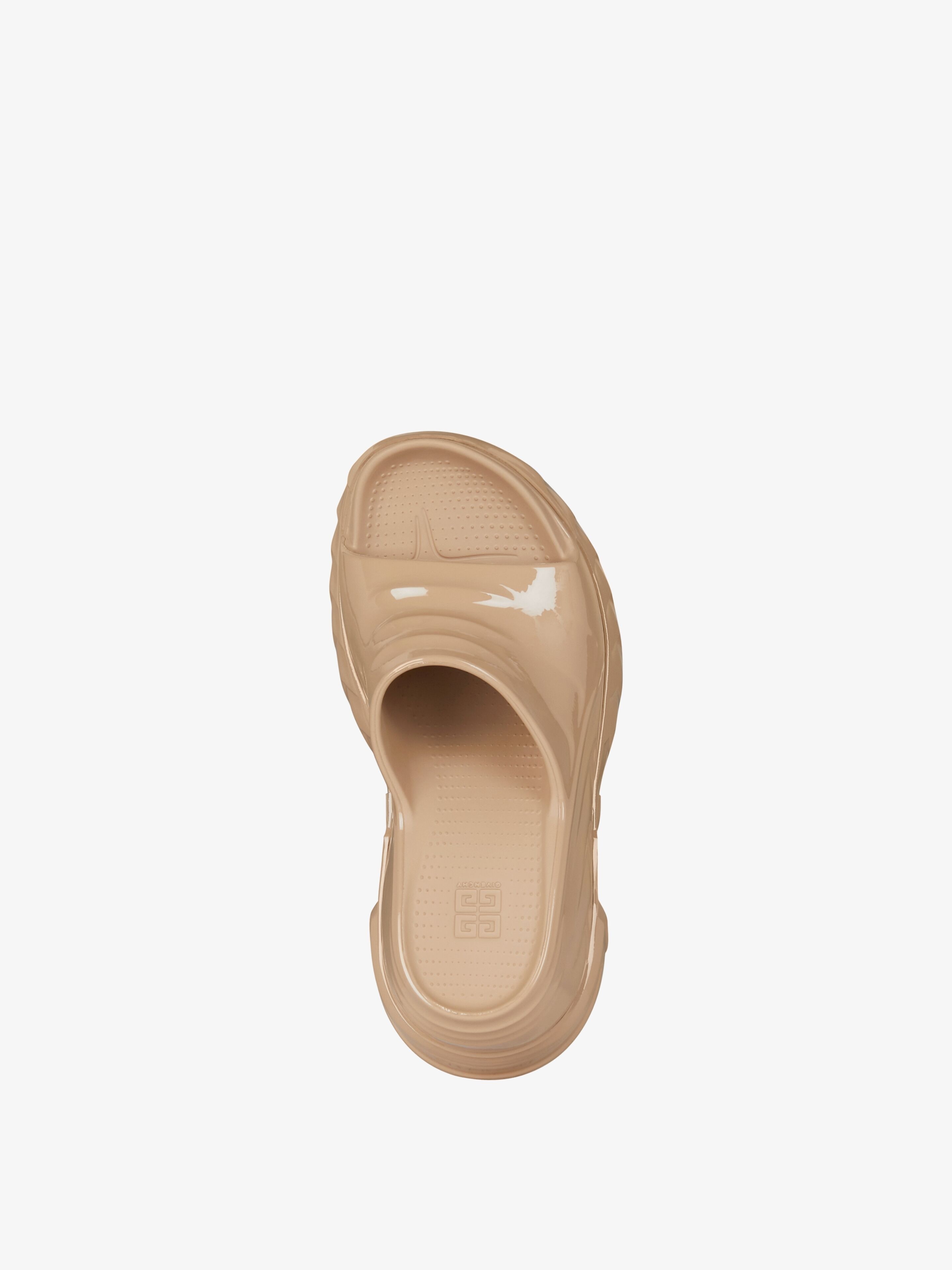 MARSHMALLOW WEDGE SANDALS IN RUBBER - 5