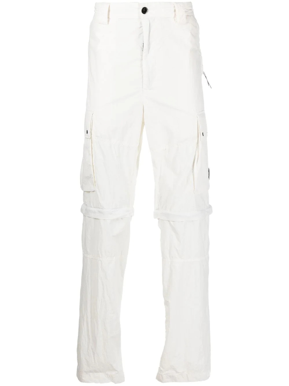 detachable-panel detail trousers - 1