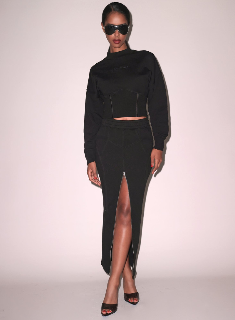 Fleur du Mal Unzip Me Maxi Skirt outlook