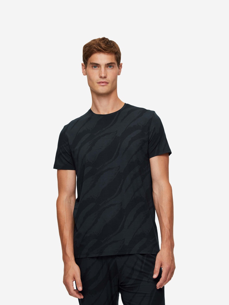 Men's T-Shirt London 8 Micro Modal Black - 4