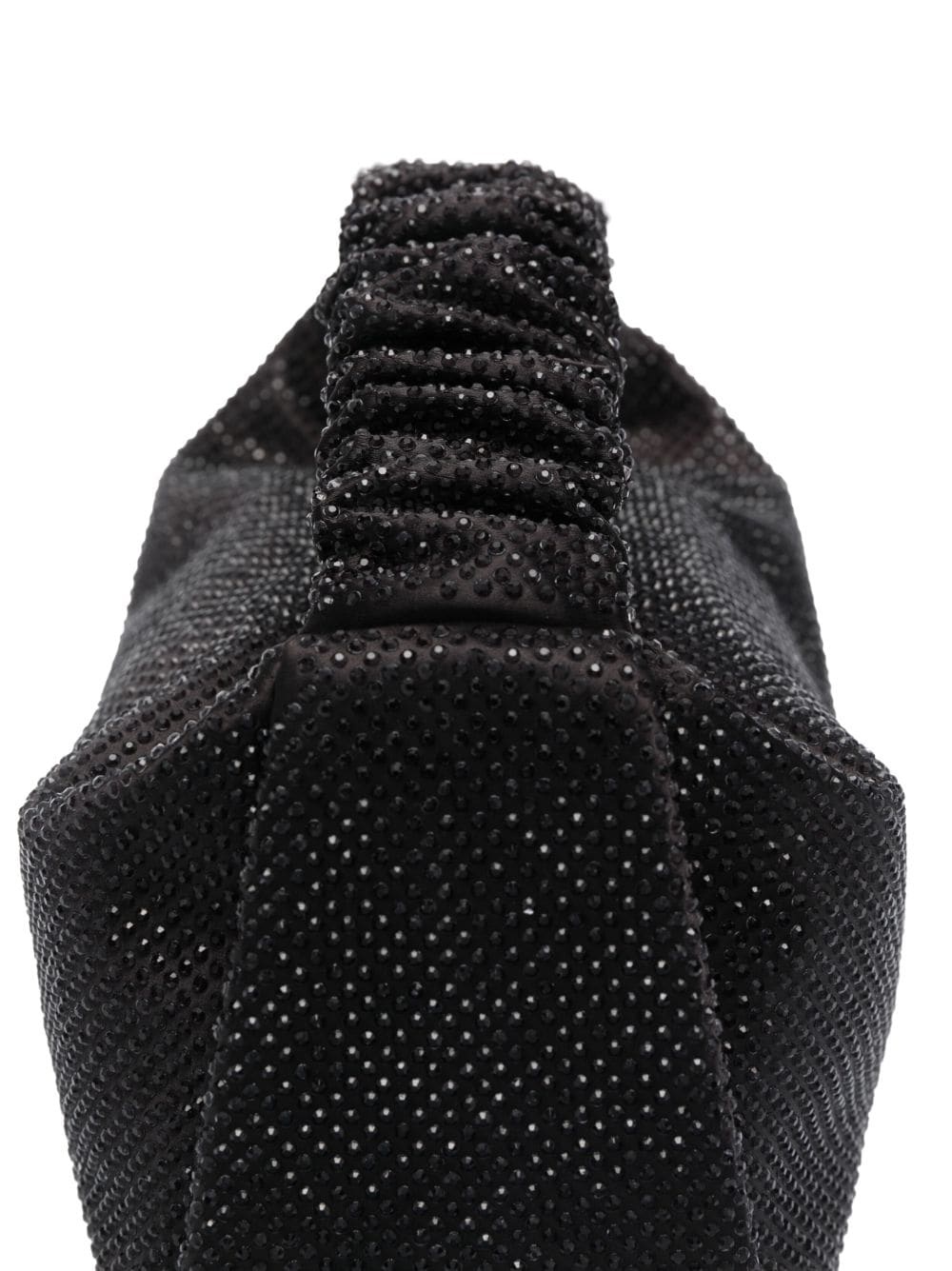 Scrunchie crystal-embellished mini bag - 4