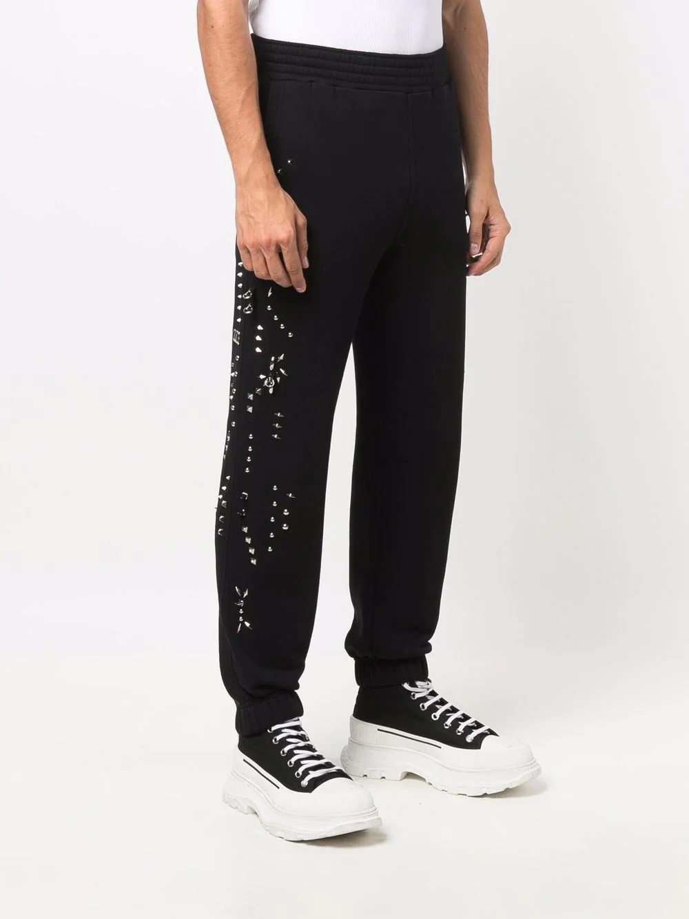 spike stud-detail trousers - 3