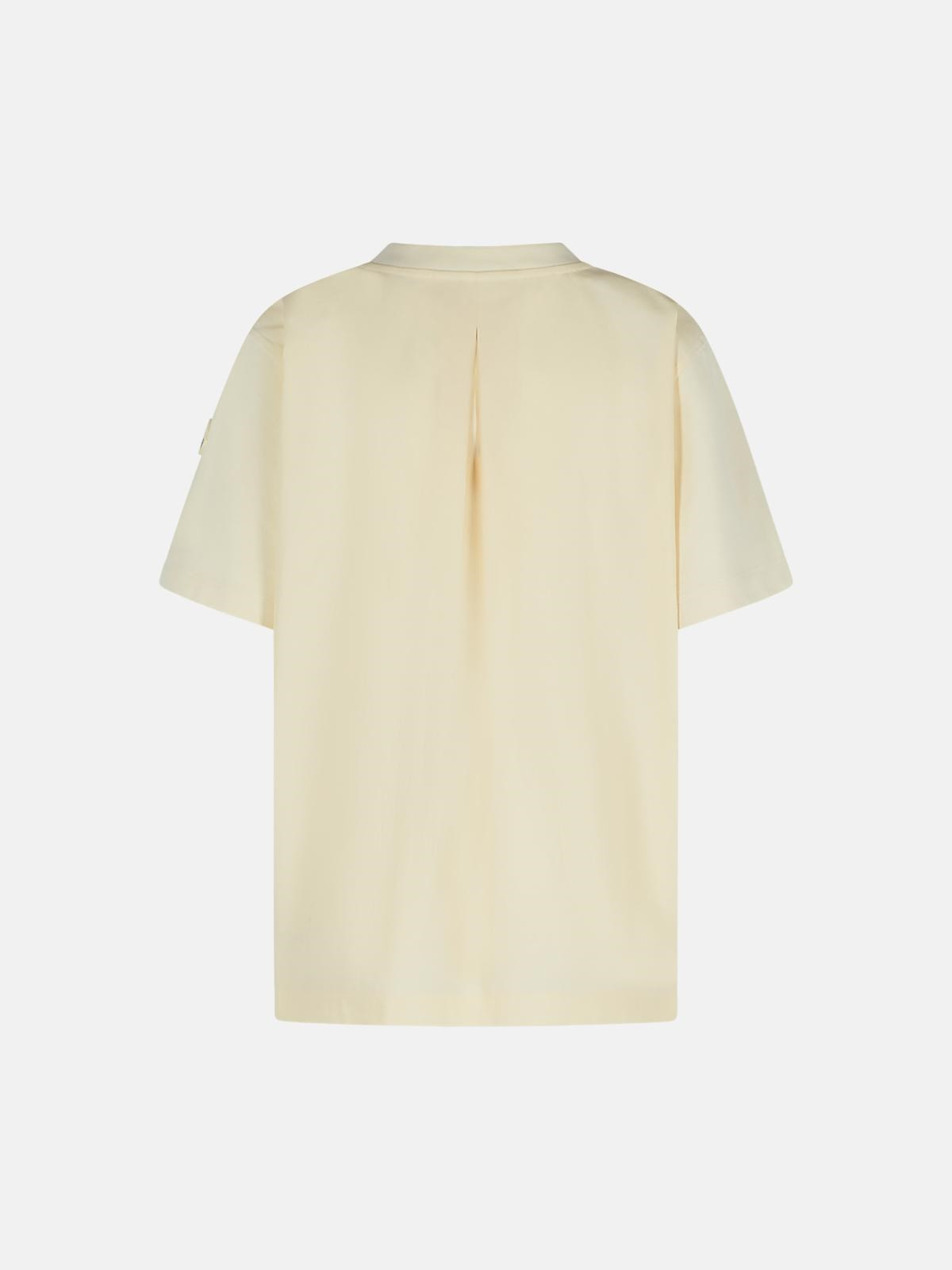CREAM COTTON T-SHIRT - 3