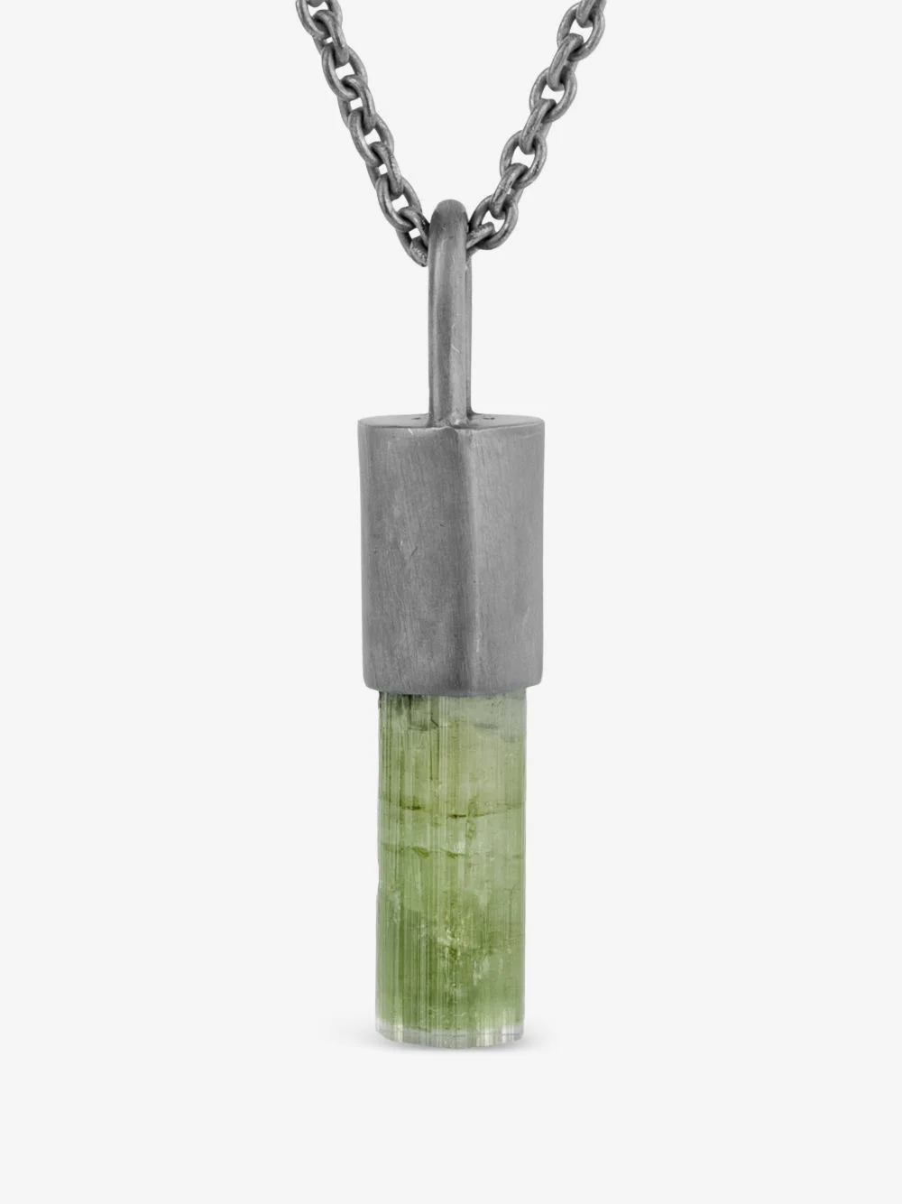 sterling silver Talisman tourmaline necklace - 1