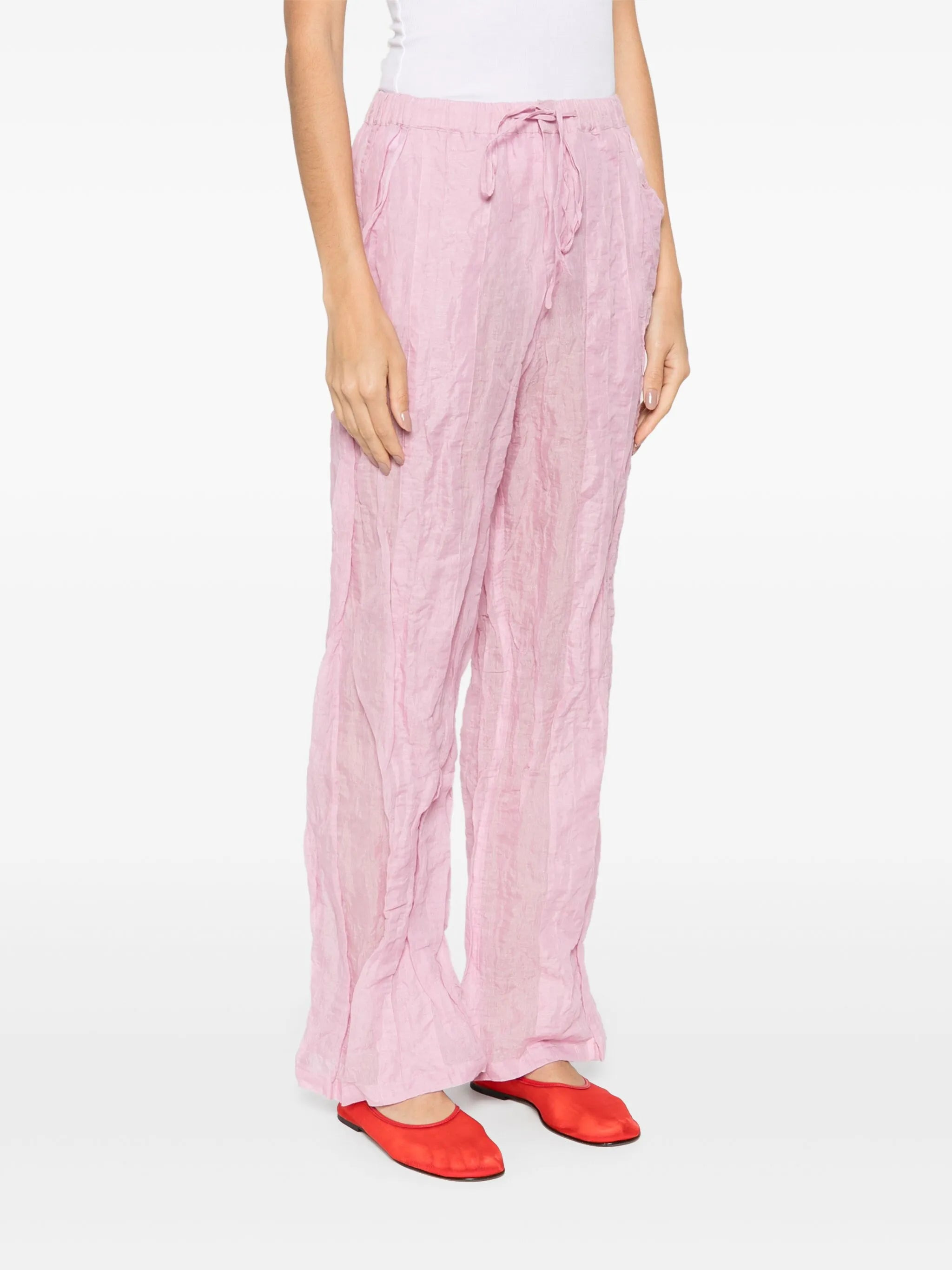 crushed multi-panelled trousers - 3