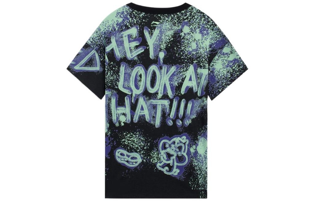 Li-Ning x Disney Donald Duck Graphic T-shirt 'Black' AHSS273-3 - 2