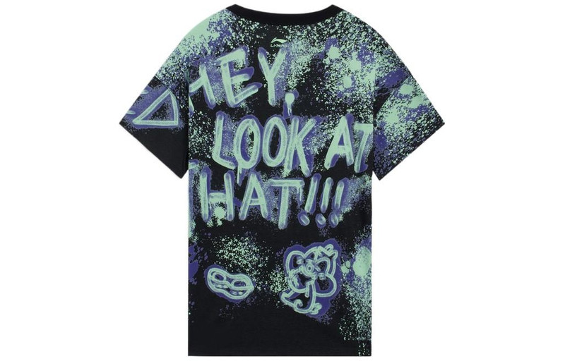 Li-Ning Li-Ning x Disney Donald Duck Graphic T-shirt 'Black' AHSS273-3 outlook