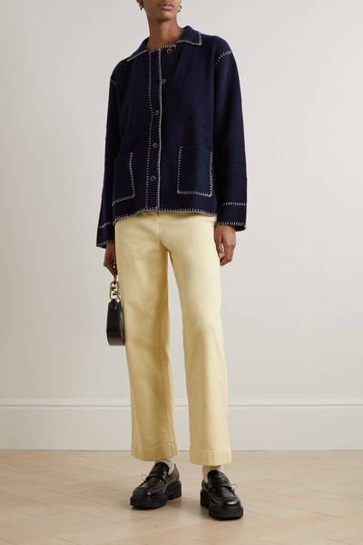 Loro Piana Cloutier cotton-blend twill straight-leg pants outlook