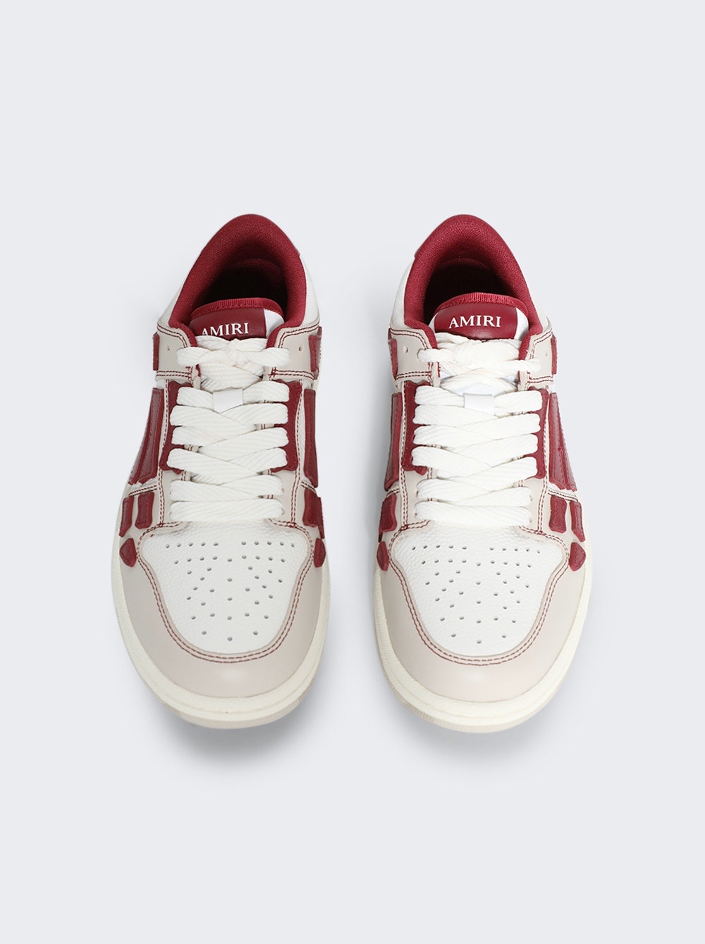 スニーカー AMIRI SS25 VARISTY SKEL LOW TOP (AWFOSR1062 DEEP RED) Skel Top Low - Varsity Red – Feature
