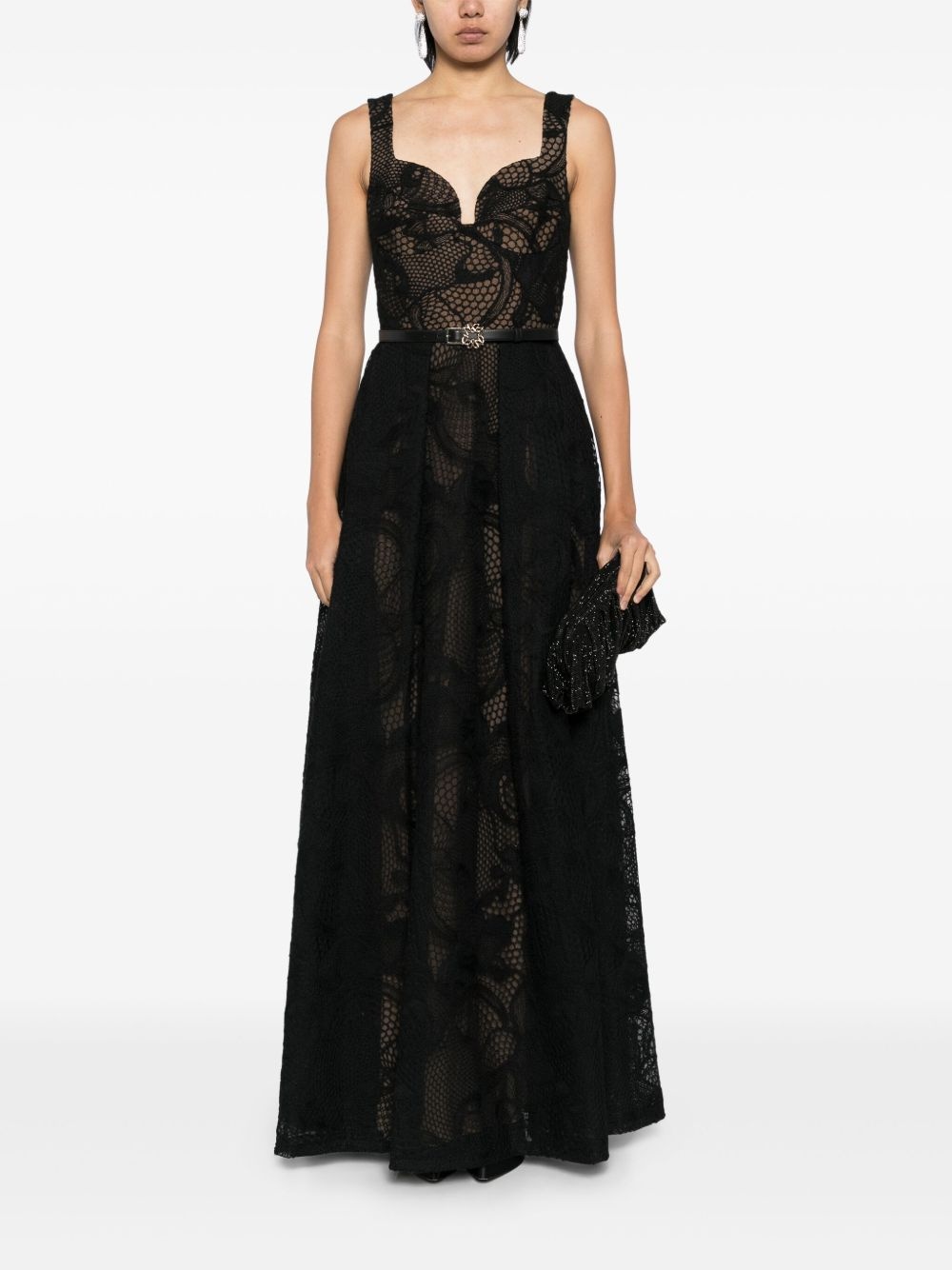embroidered tulle dress - 2
