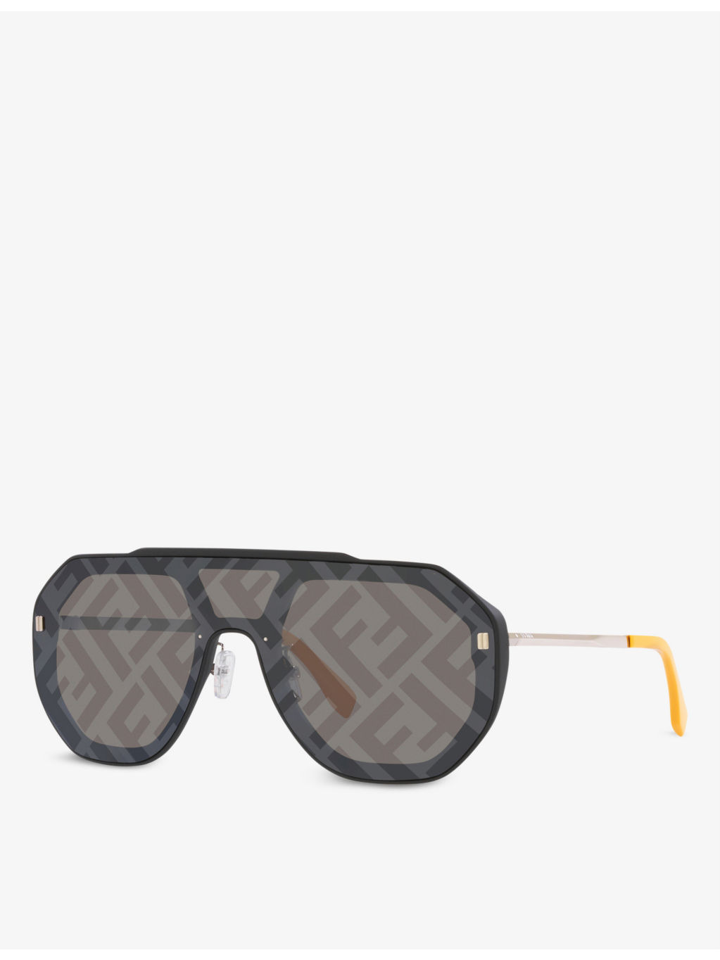 FN000575 monogram aviator-frame acetate sunglasses - 2