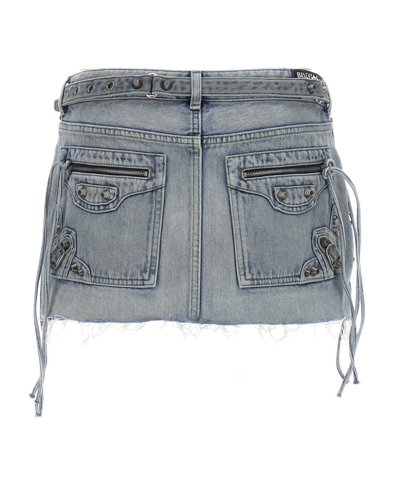 Cagole Denim Mini Skirt - 2